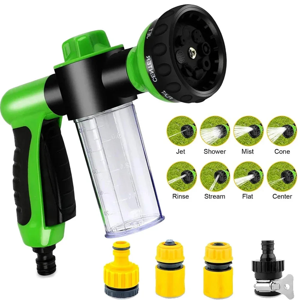 8-Pattern Pet Shower Sprayer with Adjustable Soap Dispenser