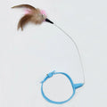 Hands-Free Cat Collar Toy | Self-Playing Feather Teaser Wand for Indoor Cats