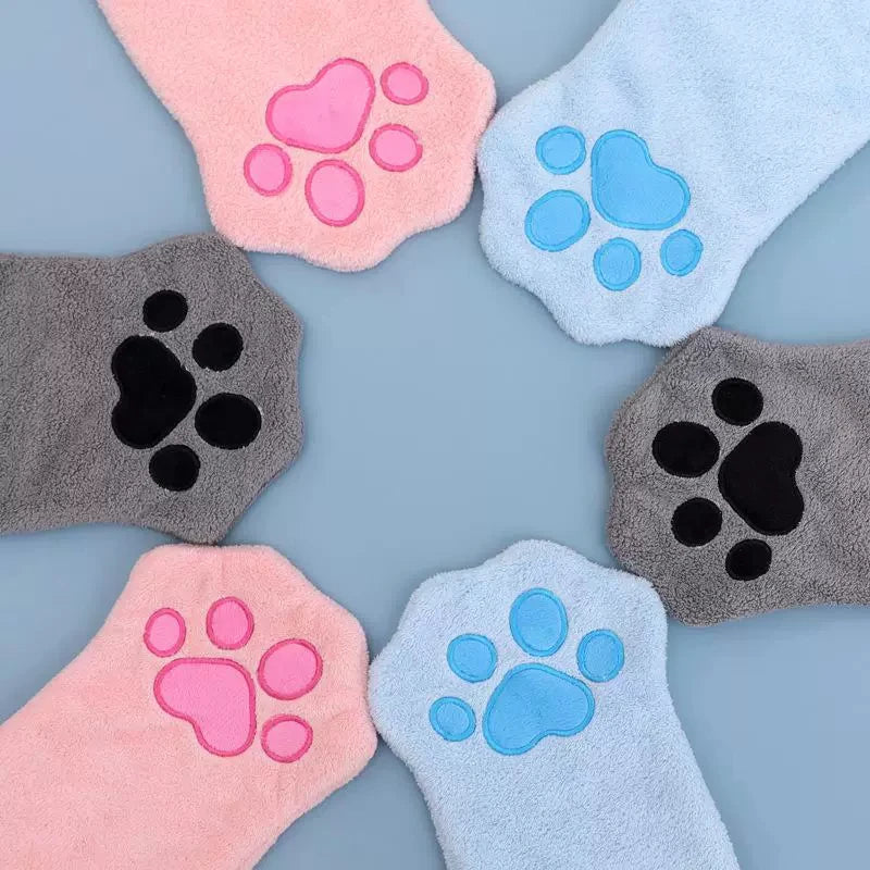 Pet Grooming Drying Glove | Quick-Dry Microfiber Mitt for Dogs & Cats