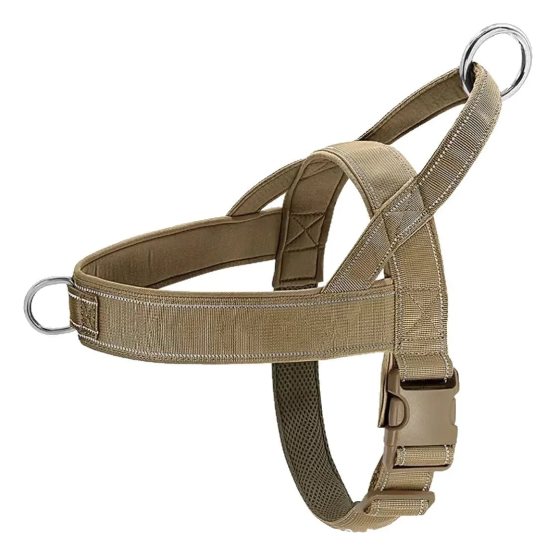 Tactical No-Pull Dog Harness — Heavy-Duty Reflective Vest for Large Breeds (S/M/L/XL)