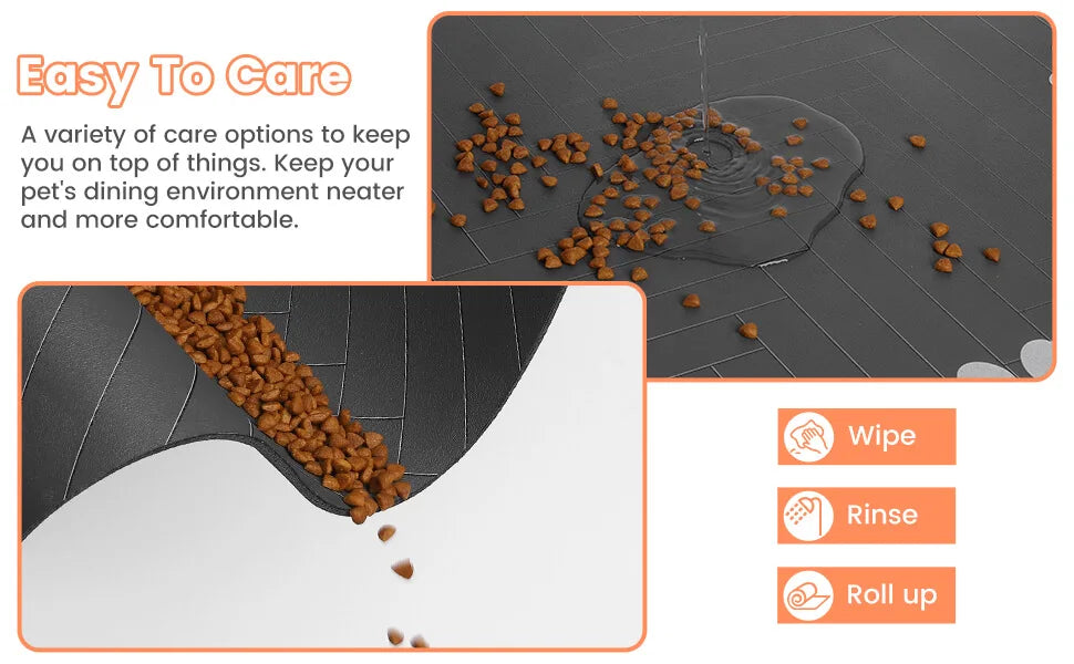 Absorbent Pet Feeding Mat | Quick-Dry Diatomite Placemat with Non-Slip Rubber Backing for Dogs & Cats