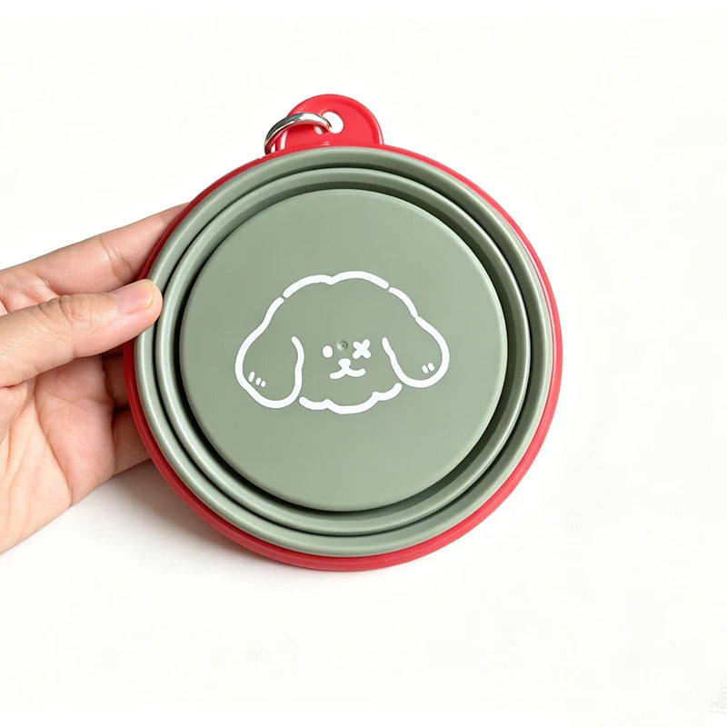 Collapsible Pet Travel Bowl — Foldable Water & Food Feeder for Dogs & Cats (350ml)