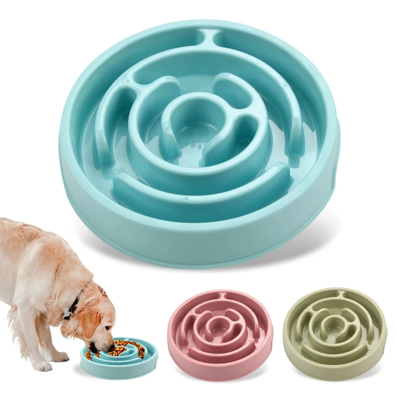 Pet Slow Feeder Bowl — Non-Slip Maze Design for Dogs & Cats