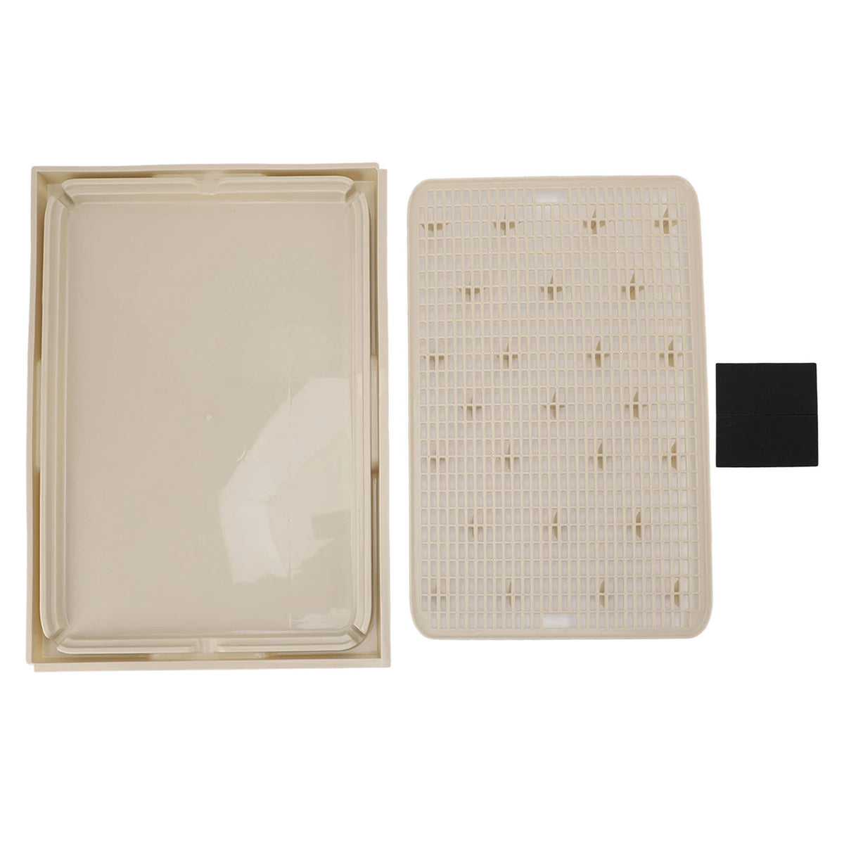 Double-Layer Cat Litter Mat with Anti-Slip Base