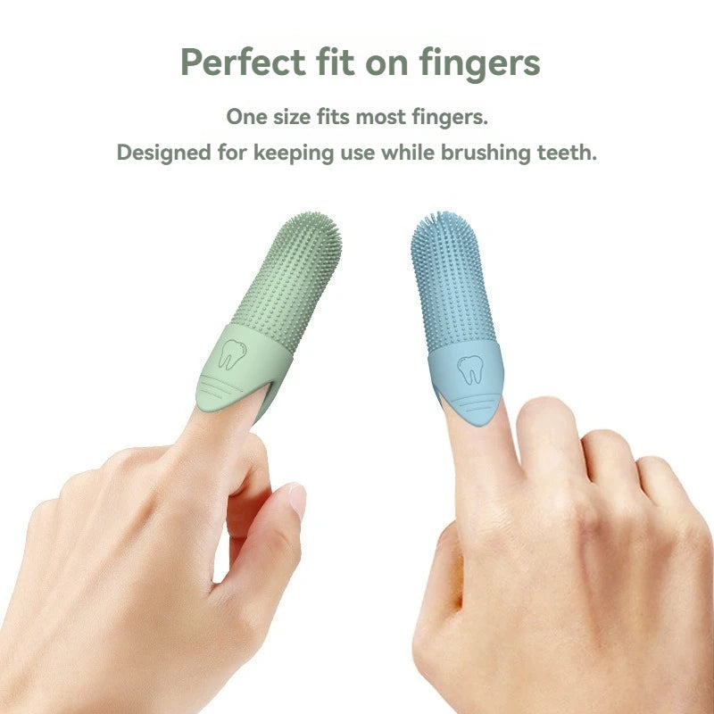 Pet Finger Toothbrush Set | Food-Grade Silicone Dental Kit for Dogs & Cats — 360° Cleaning
