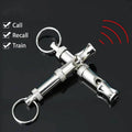 Ultrasonic Dog Training Whistle | Stainless Steel Silent Whistle with Adjustable Pitch & Keychain