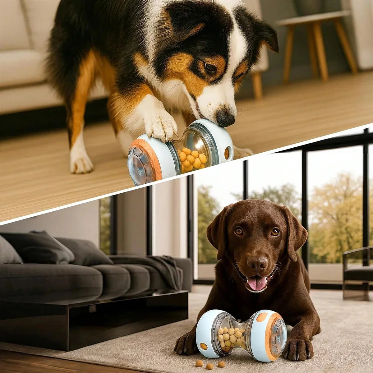 Dog Treat Dispenser Ball — Interactive Puzzle Slow Feeder Toy for All Breeds