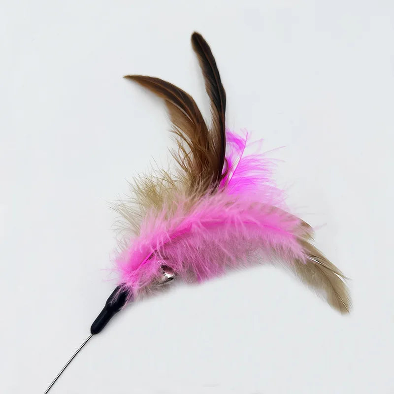 Hands-Free Cat Collar Toy | Self-Playing Feather Teaser Wand for Indoor Cats