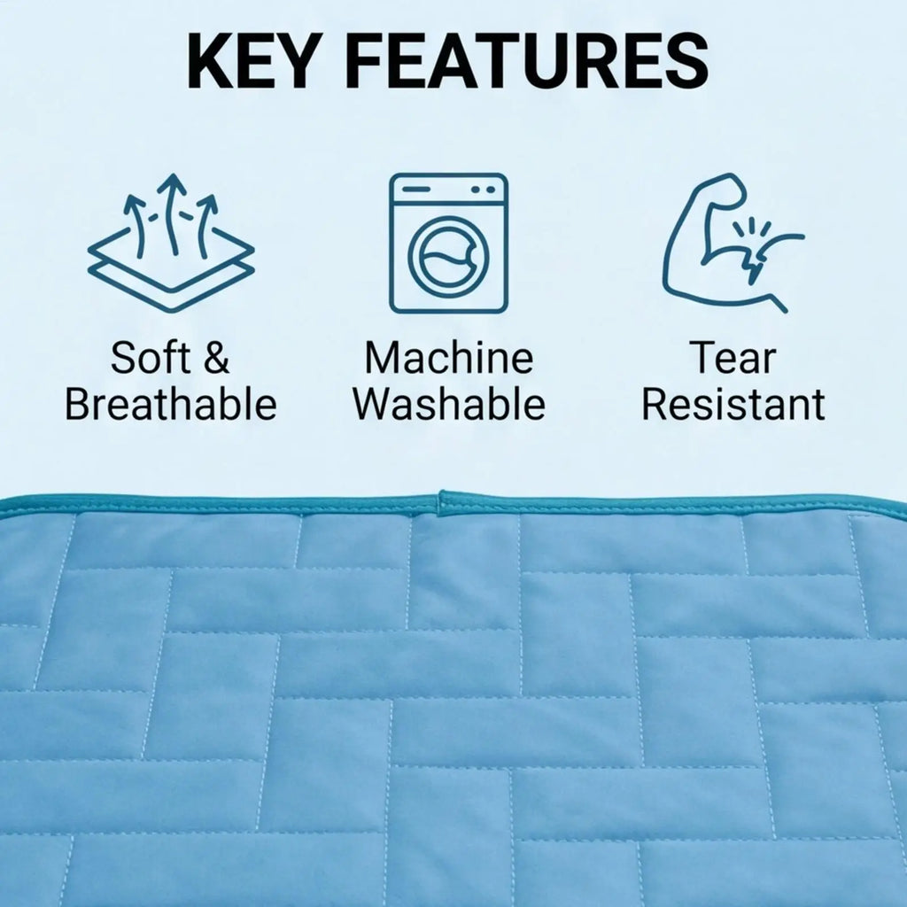Pet Cooling Mat | Ice Silk Self-Cooling Pad for Dogs & Cats — Indoor & Outdoor Use