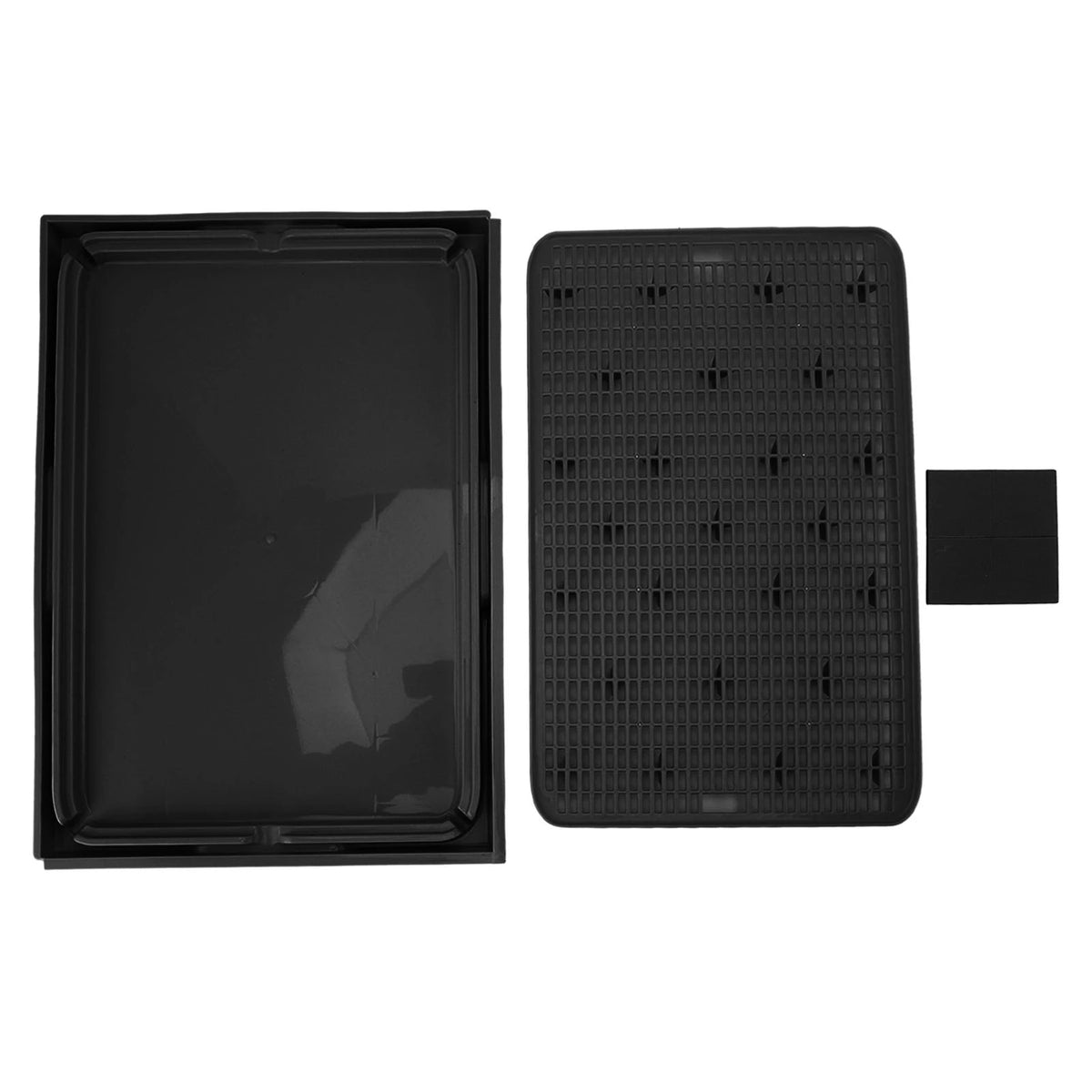 Double-Layer Cat Litter Mat with Anti-Slip Base