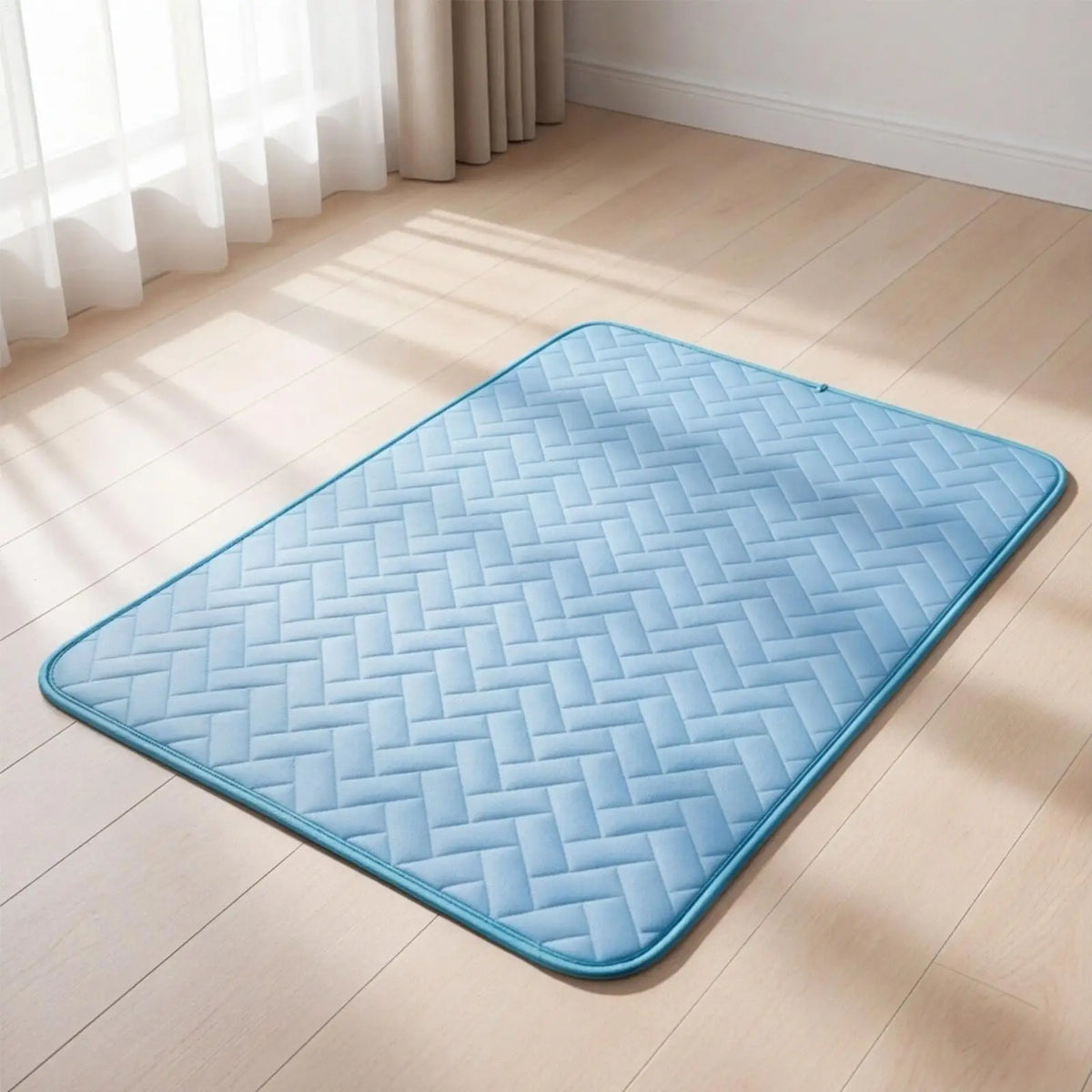 Pet Cooling Mat | Ice Silk Self-Cooling Pad for Dogs & Cats — Indoor & Outdoor Use