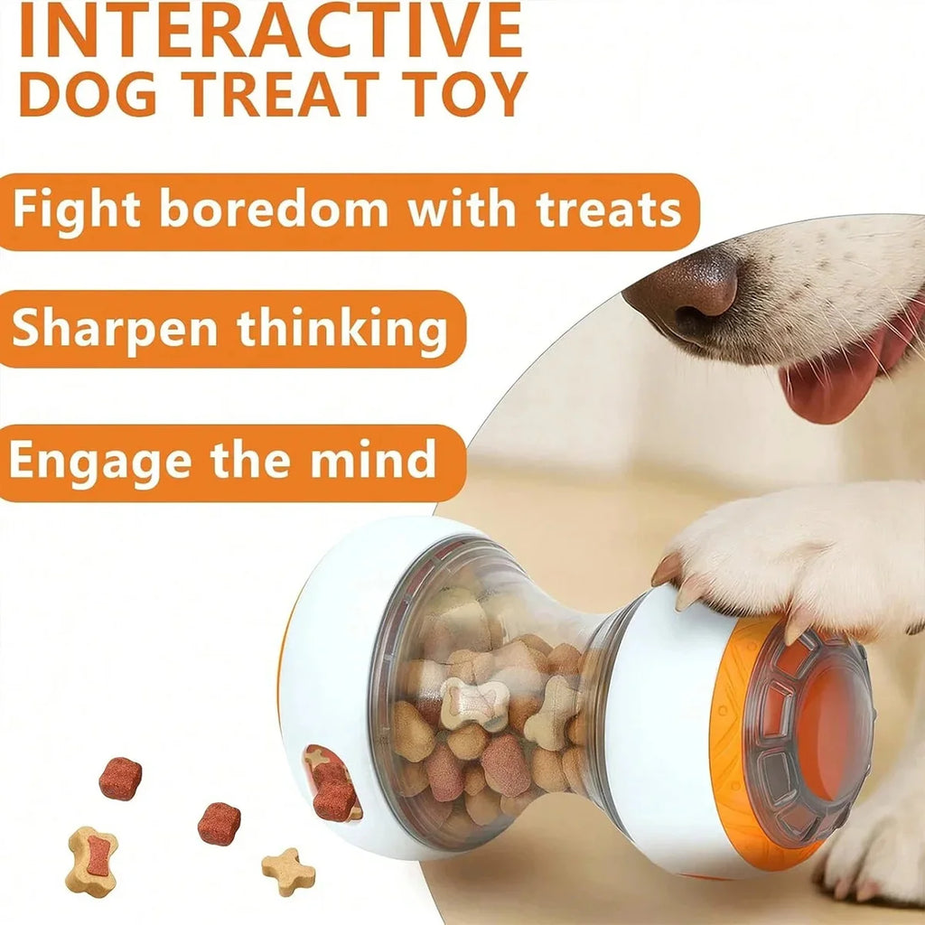 Dog Treat Dispenser Ball — Interactive Puzzle Slow Feeder Toy for All Breeds