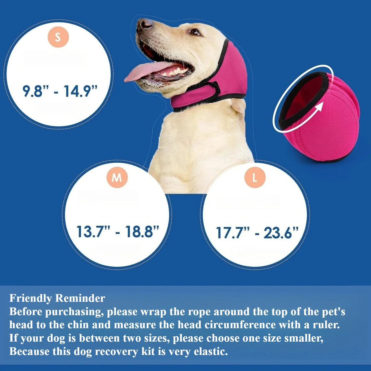 Adjustable Dog Ear Hood for Noise Reduction, 2-Pack