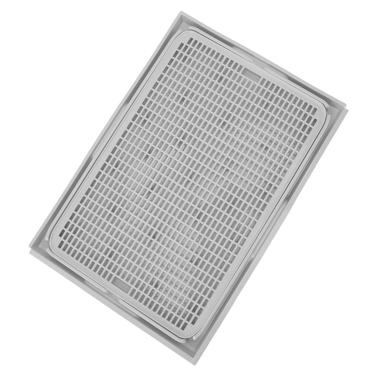 Double-Layer Cat Litter Mat with Anti-Slip Base