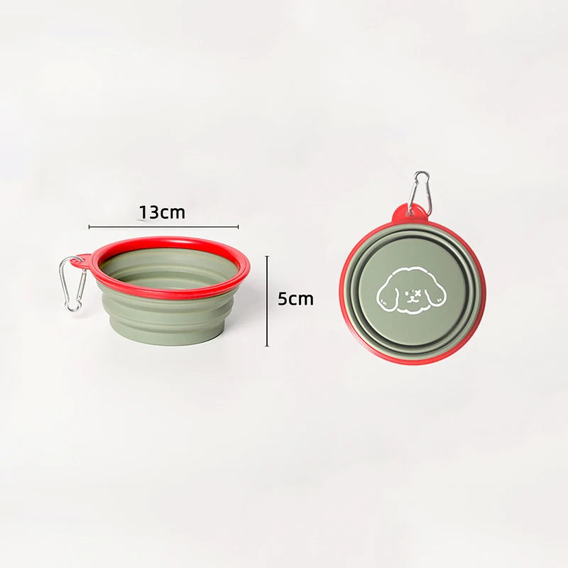 Collapsible Pet Travel Bowl — Foldable Water & Food Feeder for Dogs & Cats (350ml)
