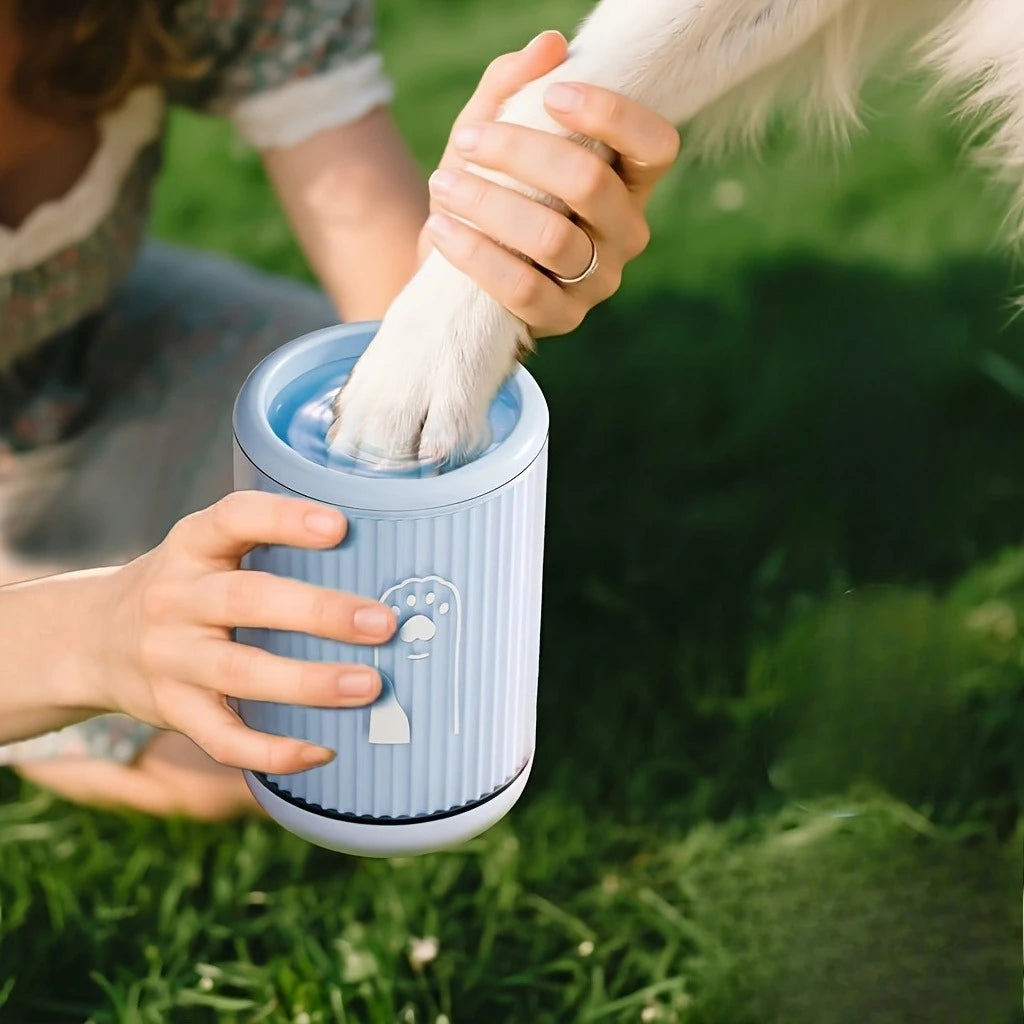 2-in-1 Dog Paw Washer Cup with Drying Towels