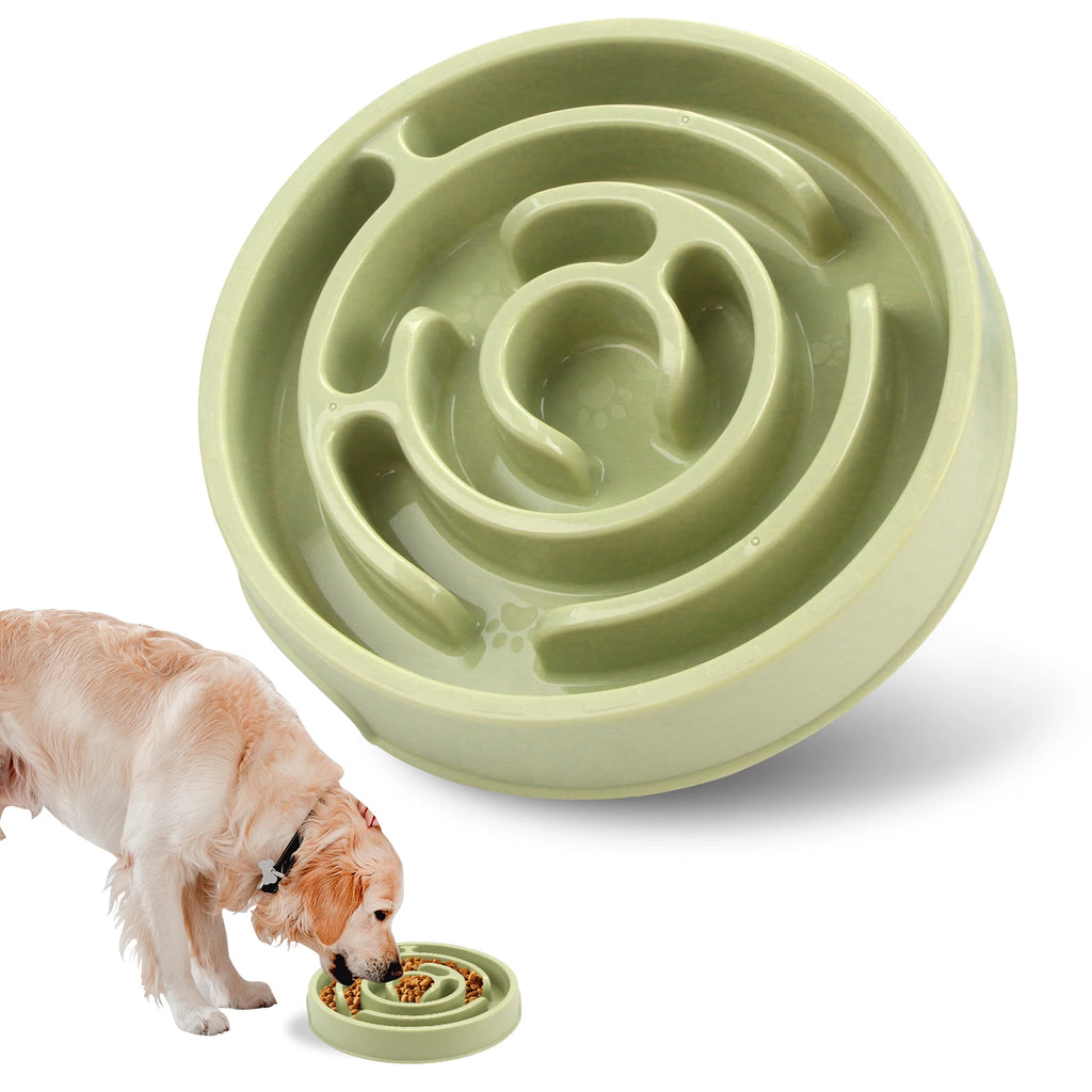 Pet Slow Feeder Bowl — Non-Slip Maze Design for Dogs & Cats