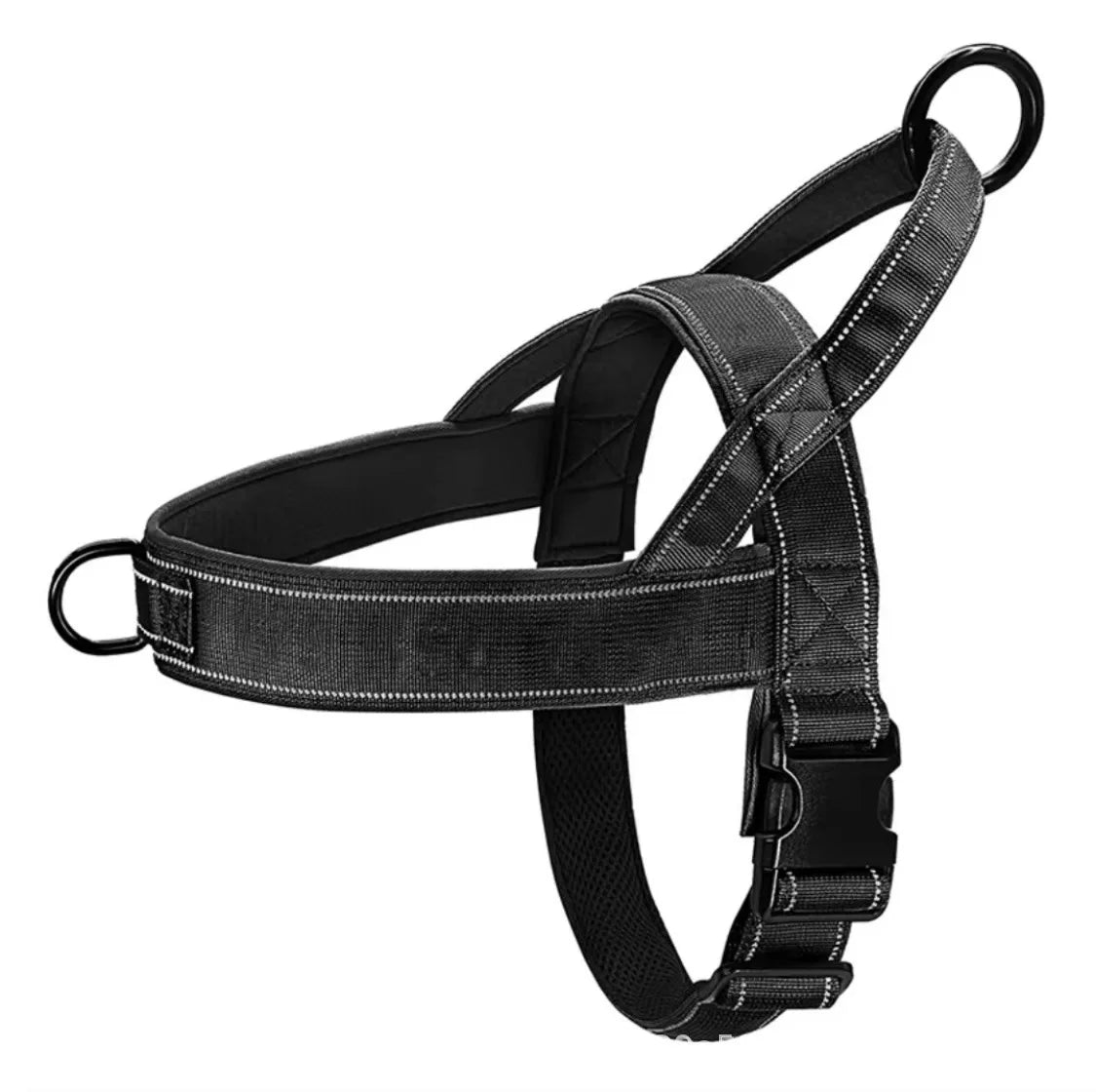 Tactical No-Pull Dog Harness — Heavy-Duty Reflective Vest for Large Breeds (S/M/L/XL)
