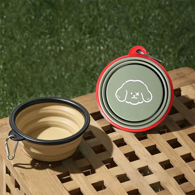 Collapsible Pet Travel Bowl — Foldable Water & Food Feeder for Dogs & Cats (350ml)