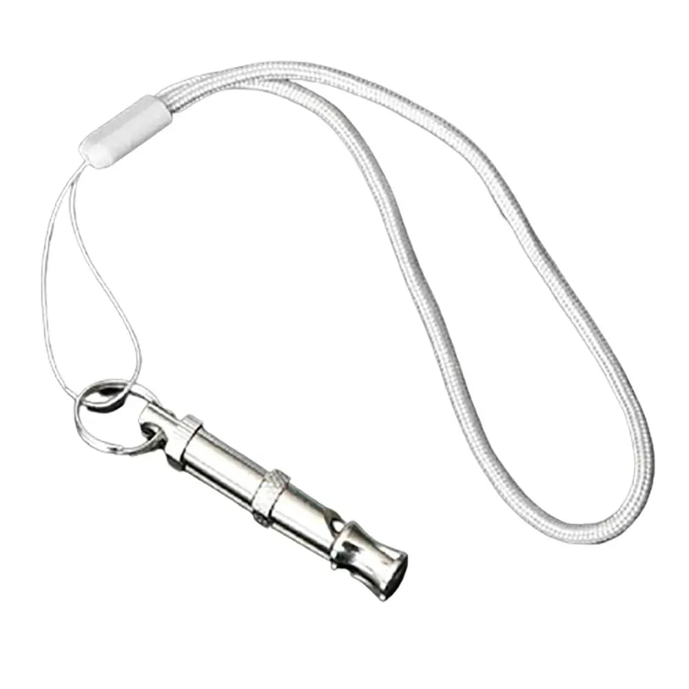 Ultrasonic Dog Training Whistle | Stainless Steel Silent Whistle with Adjustable Pitch & Keychain