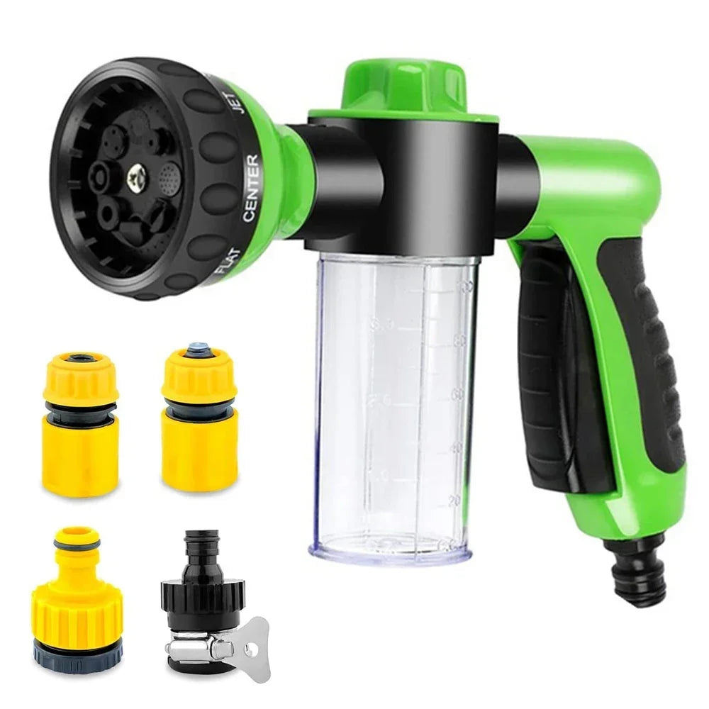 8-Pattern Pet Shower Sprayer with Adjustable Soap Dispenser
