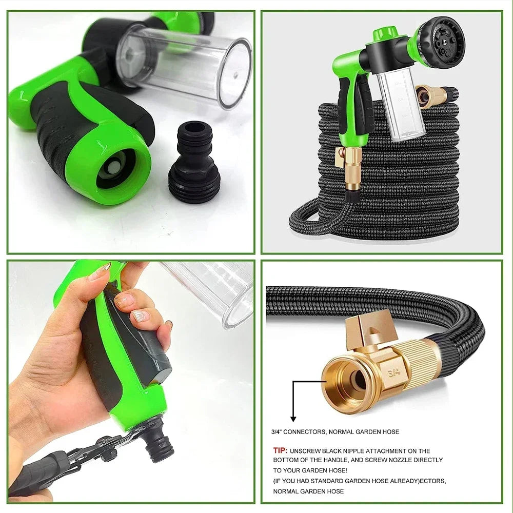 8-Pattern Pet Shower Sprayer with Adjustable Soap Dispenser