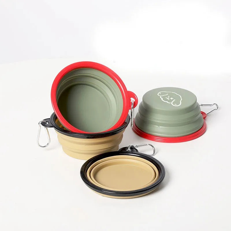 Collapsible Pet Travel Bowl — Foldable Water & Food Feeder for Dogs & Cats (350ml)