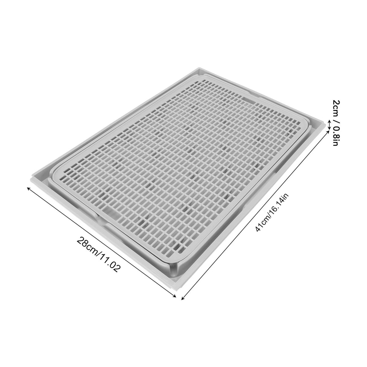 Double-Layer Cat Litter Mat with Anti-Slip Base