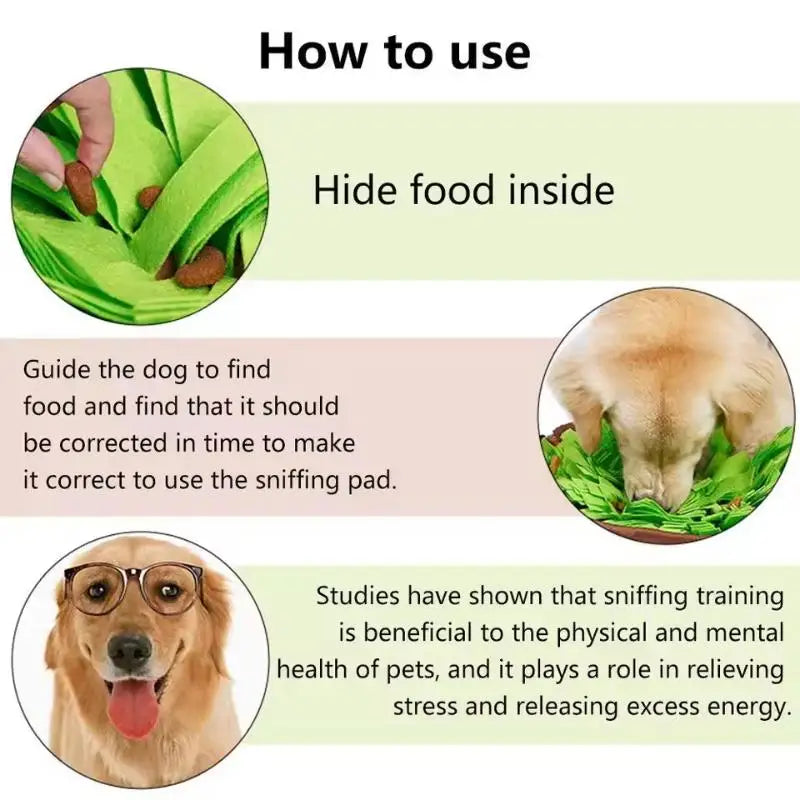 Pet Snuffle Mat — Interactive Slow Feeder for Dogs & Cats