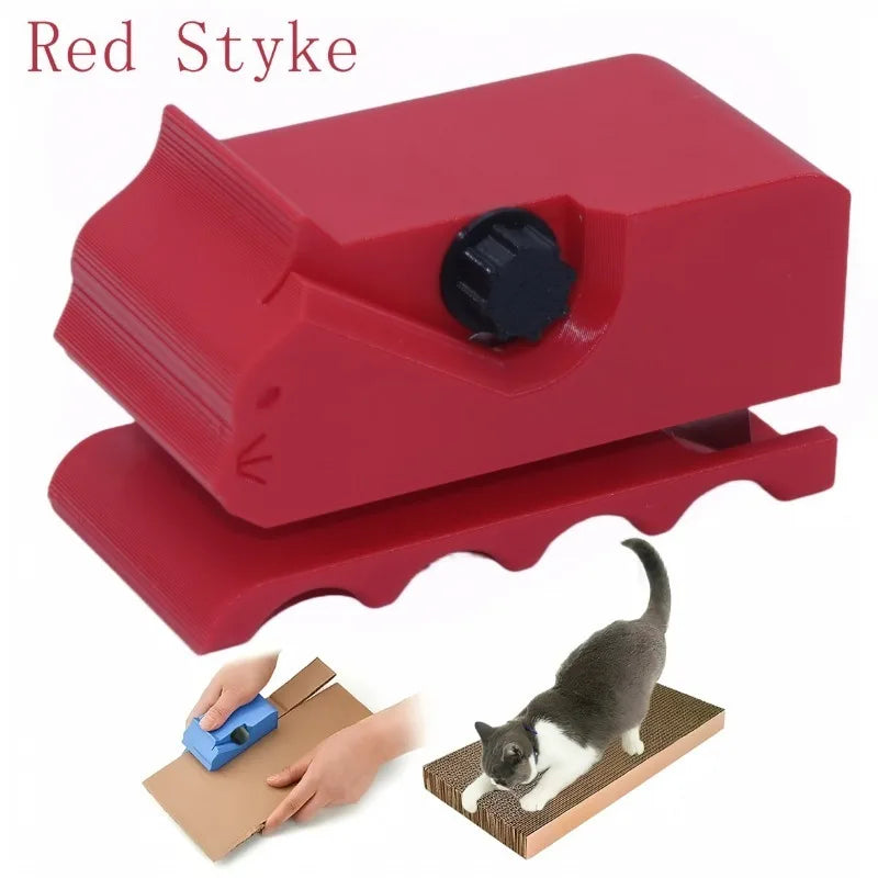 3D-Printed Kitten Cardboard Strip Cutter – DIY Tool for Cat Climbing Frames
